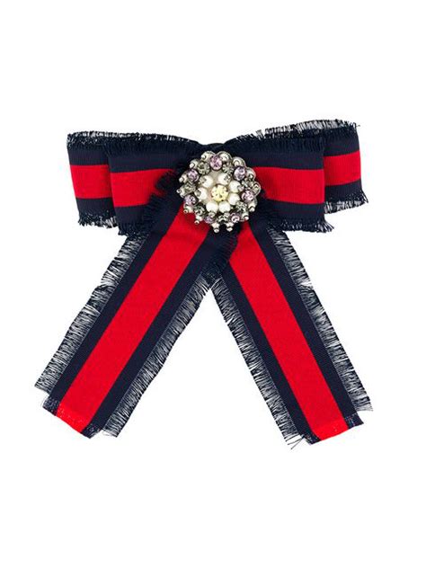 gucci broschen|Gucci ribbon brooch for sale.